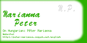 marianna peter business card